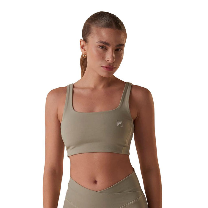 F12AT01094-3616 FILA PRENDAS TOPS FEMENINO TRAINING TOUCH GYM CHINO GREEN