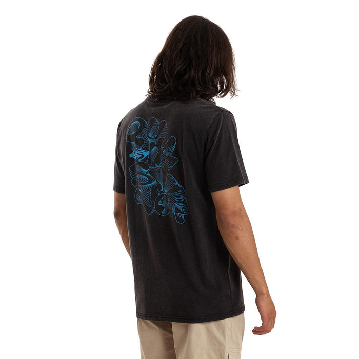 Quiksilver Remeras Masculino Moda Ripple Fount Black