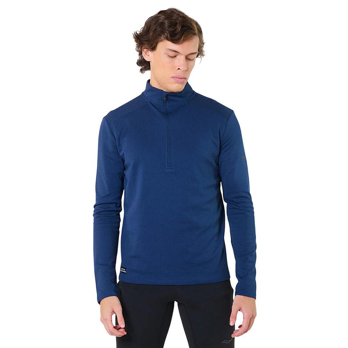 Saucony Remeras termicas Masculino Running Triumph 3D 1/2 Zip Navy Blue