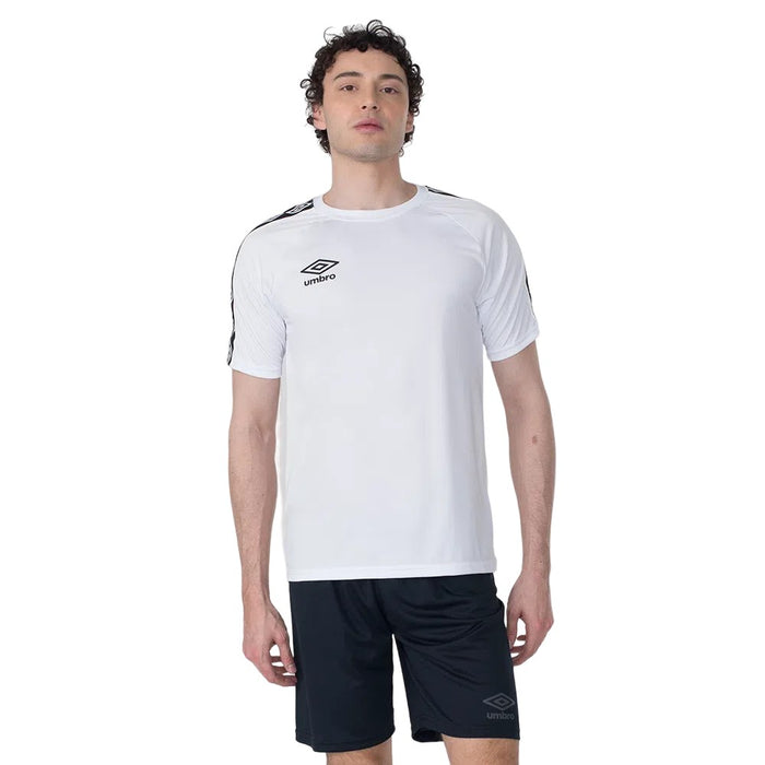 U11TW028-222 Umbro Prendas Masculino T-Shirts Tradicional Tape Blanco
