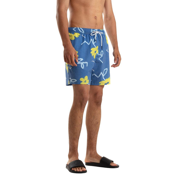 Quiksilver Shorts de Baño Masculino Moda Volley Street Floral