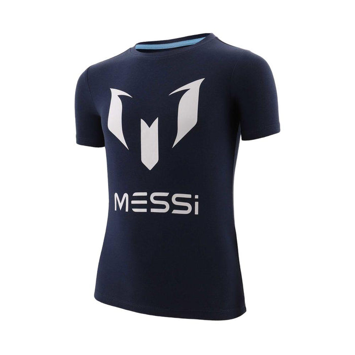 Messi Remeras Niños Moda Logo tee Dark Blue