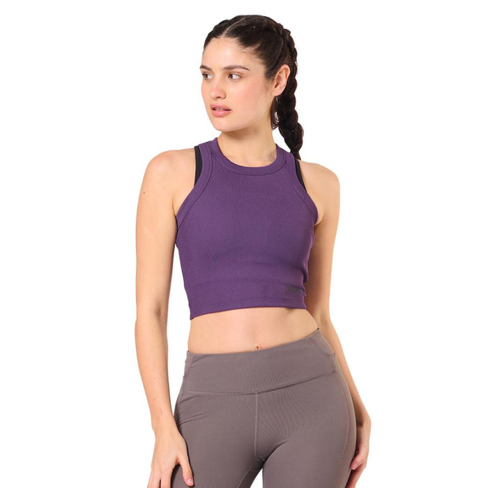 Saucony Crop Tops Femenino Running Elevate Crop Top Purple