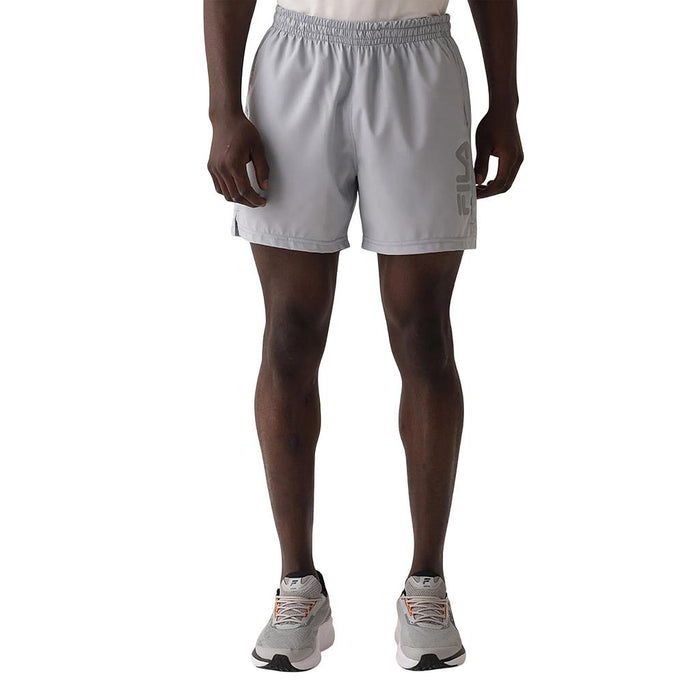 Fila Shorts Masculino Training Train 5 Cinza Claro/Prata