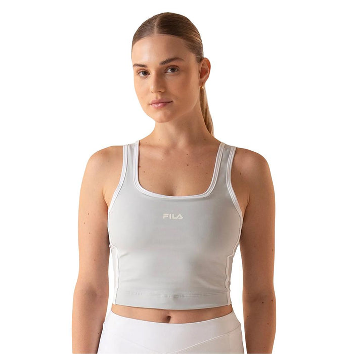 Fila Tops Femenino Tenis Slim Line Sports Club Glacial Gray/White