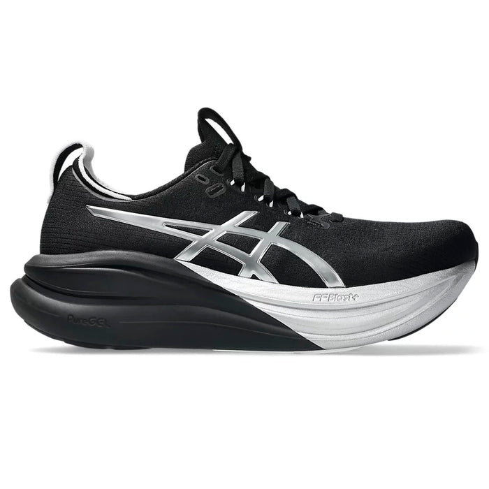 Asics Deportivos Femenino Running Gel Nimbus 28  Platinum/Black