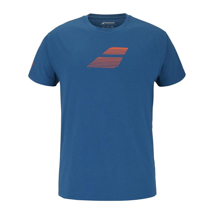 4MS25442-4060 BABOLAT PRENDAS REMERAS MASCULINO TENIS EXERCISE BIG FLAG TEE MEN DARK BLUE
