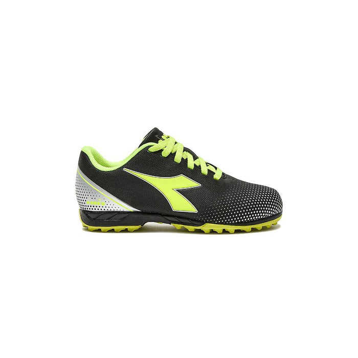 Diadora Society Niños Futbol Pichichi 7 Tf Jr Black/Yellow Fl Dd/Silver Dd