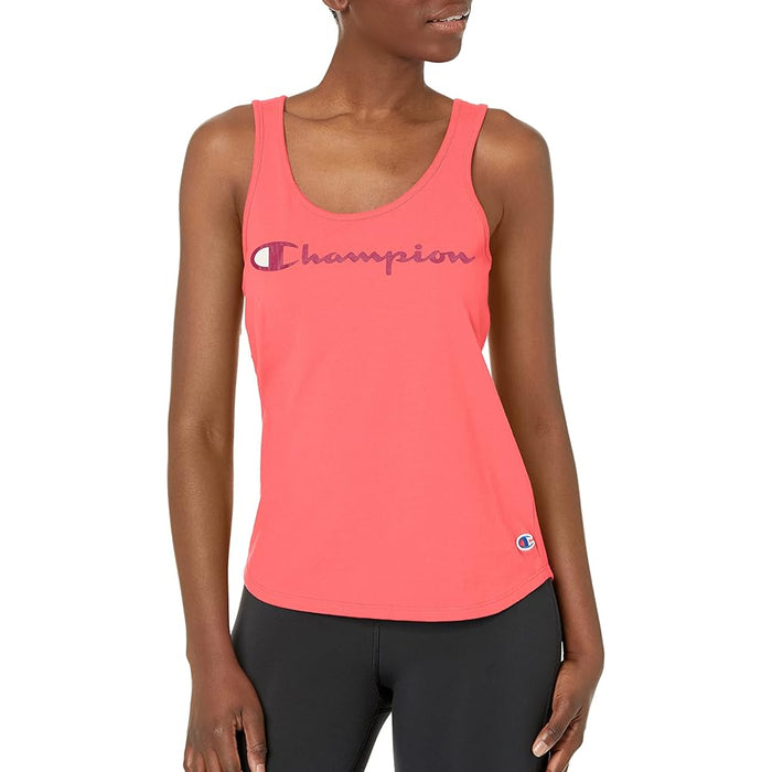 W3267GY08113-RTF CHAMPION PRENDAS TANK FEMENINO THE CLASSIC TANK GRAPHIC PINKY PEACH