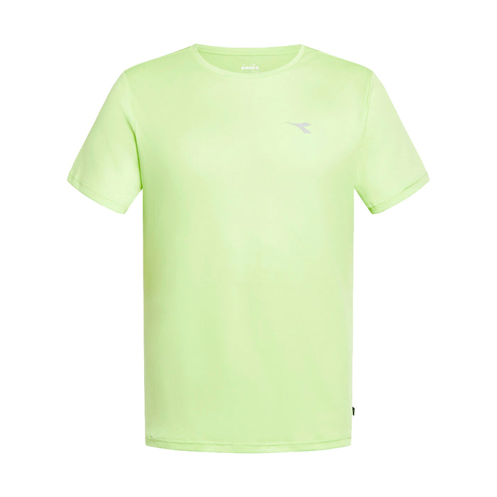 102.180177 Diadora Remeras Masculino Running Ss T-Shirt Run Verde Buccia