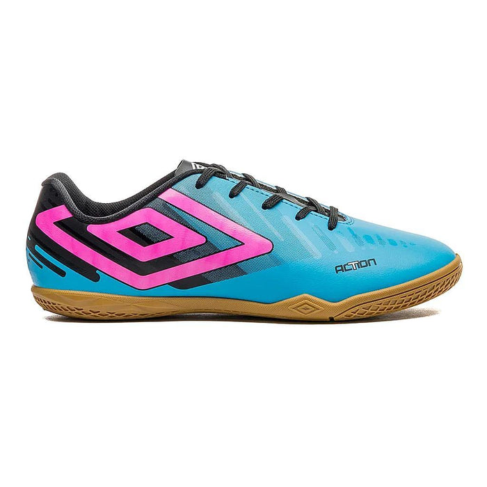 Umbro Indoor Masculino Futbol Action Azul Electrico/Preto/Rosa