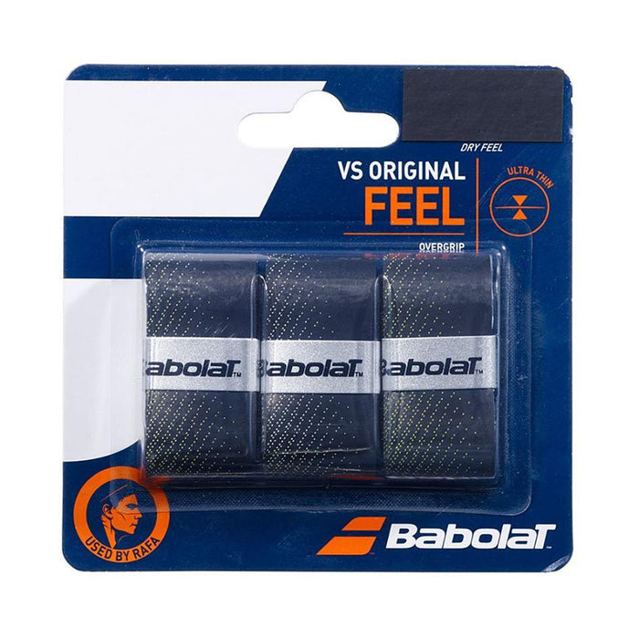 Babolat Overgrips Tenis Vs Original X3 Noir jaune fluo