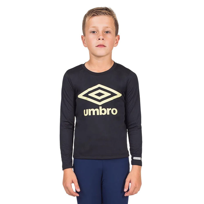 U17TR005-111B Umbro Prendas Junior T-Shirts ML Basic UV Negro