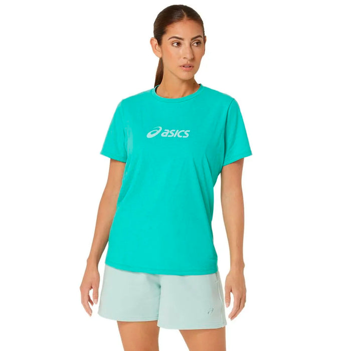 Asics Remeras Femenino Training Training Core Logo Tee Aurora Green