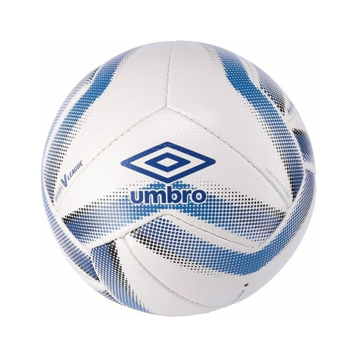 21381U-MUD Umbro Pelotas Masculino Futbol Sala V League White/Black/Skipper Blue/Shadow Lime