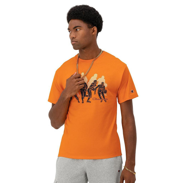 Champion Remeras Masculino Moda Classic Graphic Tee Paprika Orange