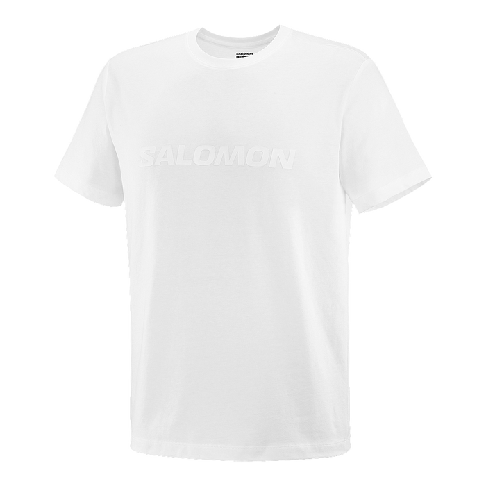 Salomon Remeras Masculino Running Salomon Big Logo Tee White
