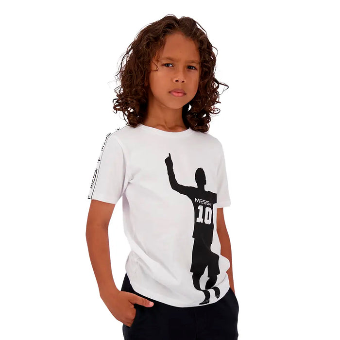 Messi Remeras Niños Naope Real White