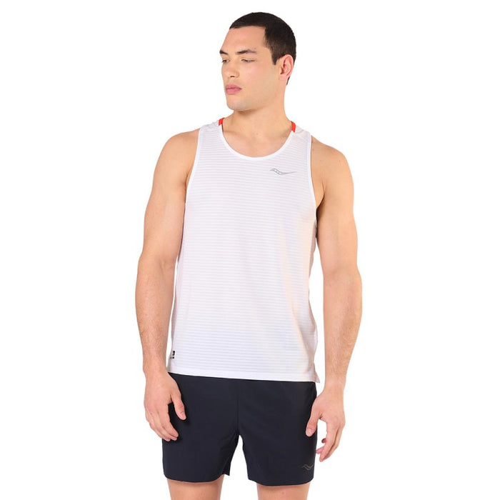 Saucony Musculosas Masculino Running Kinvara Tank White