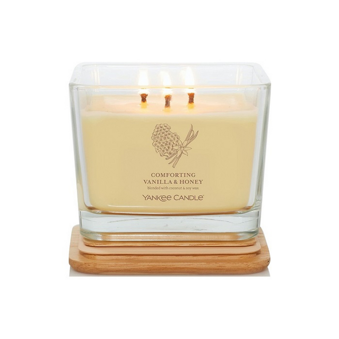 YANKEE CANDLE JAR-YC CW SQ3 MD C VAN/HNY