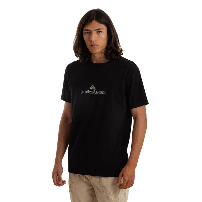 Quiksilver Remeras Masculino Moda Comp Logo Black