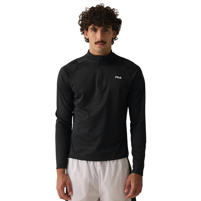 Fila Sueter Masculino Moda Meio Ziper Outdoor II Black