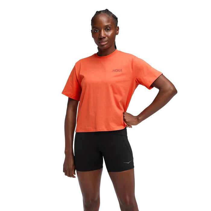 Hoka Remeras Femenino Running Hoka Manifesto Gpx Tee Ember