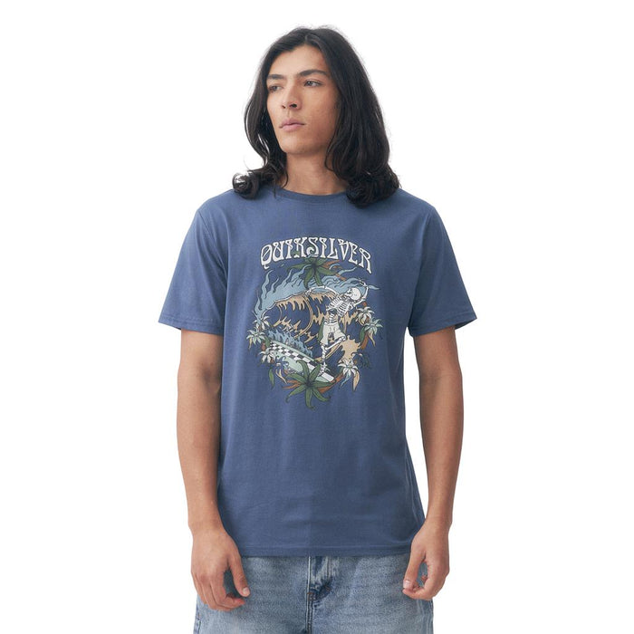 Quiksilver Remeras Masculino Moda Comp In Waves Vintage Indigo