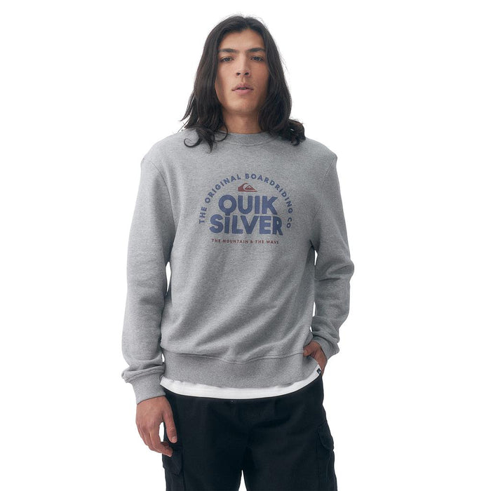 Quiksilver Sueters Masculino Moda Fundamental Ride Grey Melange