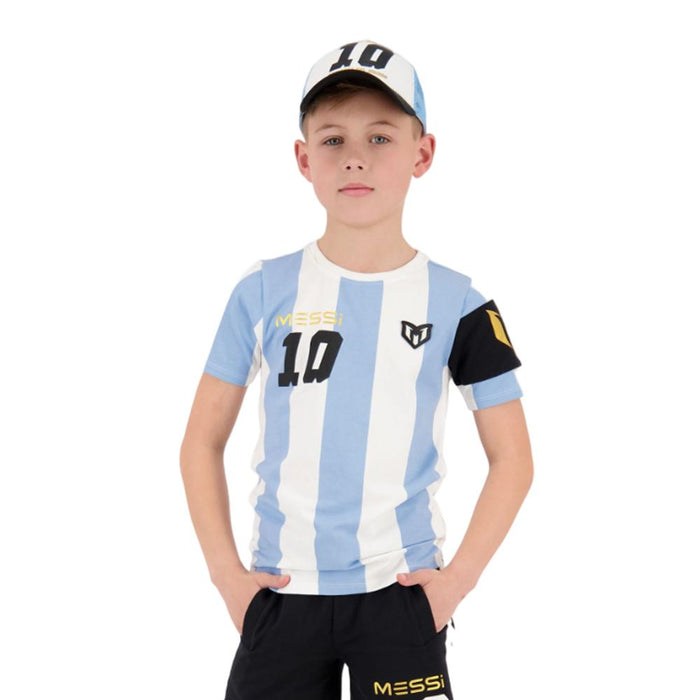 Messi Remeras Niños Campeon Tee Argentina Blue
