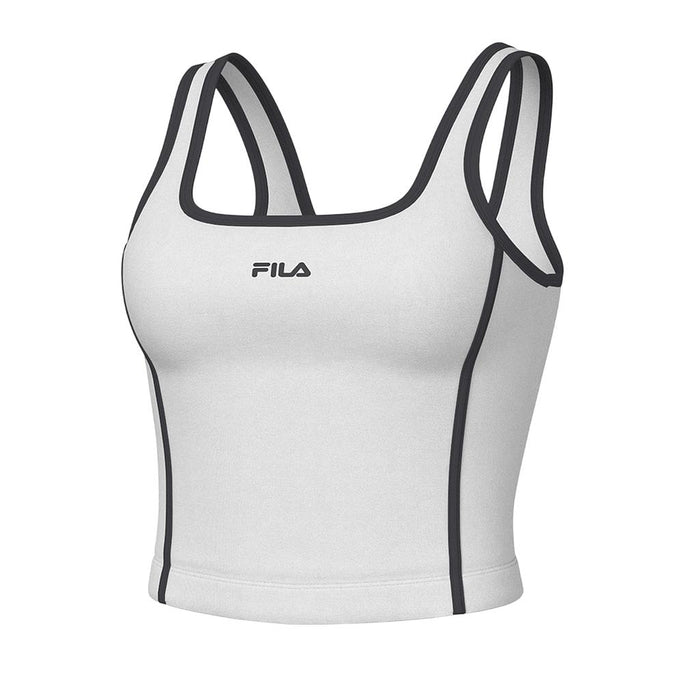 Fila Tops Femenino Tenis Slim Line Tennis Sports Club White/Black