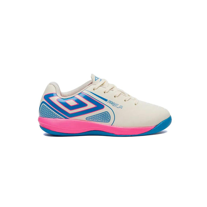 Umbro Indoor Ninhos Futbol Pro 5 Jr White Asparagus/Cloisonne/Fluor Pink