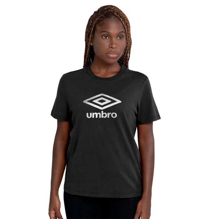 Umbro Remeras Femenino Moda Essential Gradient Negro