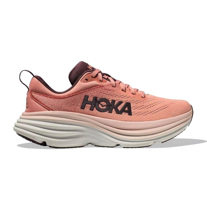 Hoka Running Femenino Bondi 8 Earthenware/Pink Clay
