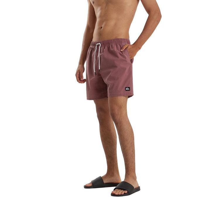 Quiksilver Shorts de Baqo Masculino Moda Volley Dk Red