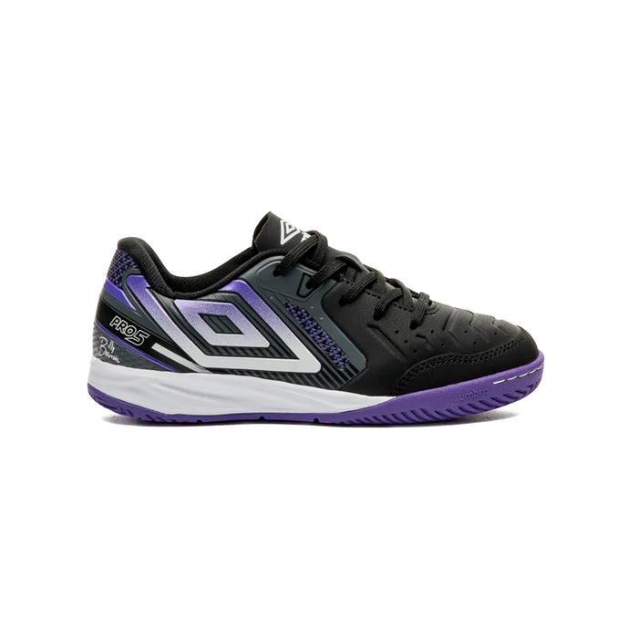 U07FB00533-100 Umbro Calzados Deportivos Niños Indoor Pro 5 Jr Preto/Electric Purple/Furtacor