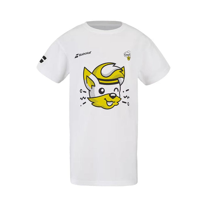 4JS25445-1000 BABOLAT PRENDAS REMERAS NIÑOS TENIS EXERCISE COTTON TEE C16 WHITE/WHITE
