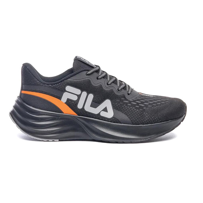 Fila Deportivos Masculino Running Comet 2 Negro/Naranja Vibrante/Gris