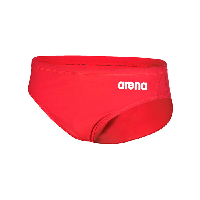 004773-450 ARENA PRENDAS SHORT DE BAÑO MASCULINO NATACION TEAM SWIM BRIEFS SOLID RED WHITE