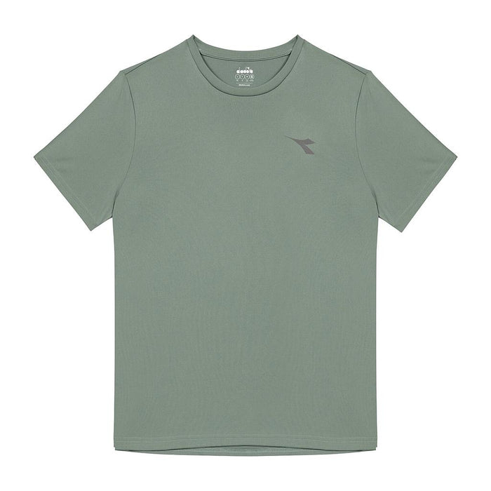 Diadora Remeras Masculino Running Ss T-Shirt Run Verde Iceberg