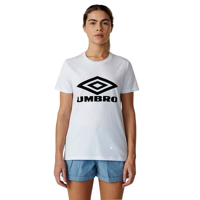 Umbro Remeras Femenino Running Large Logo Duo Branco