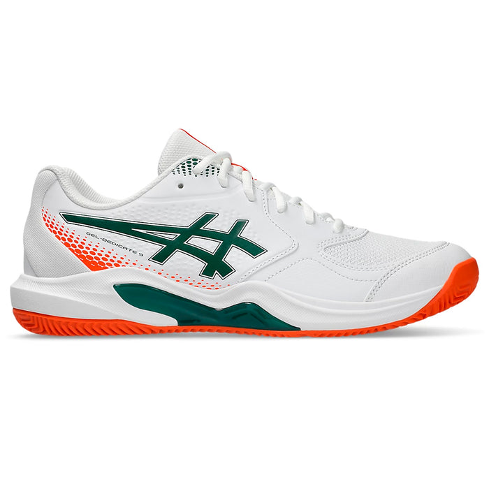 1041A546.100 Asics Calzados Deportivos Masculino Padel Gel-Dedicate 9 Padel White/Jewel Green