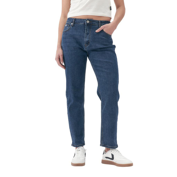 Roxy Jeans Femenino Moda Ruda Mid Blue