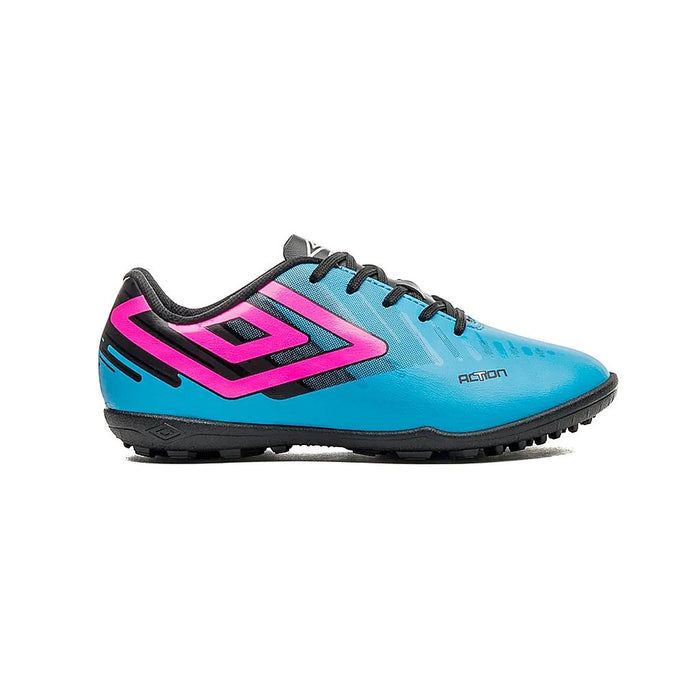 Umbro Society Niños Futbol Action Jr Atomic Blue/Black/Pink Glo