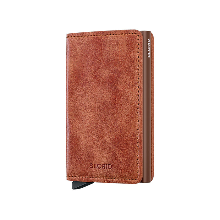 Billetera Secrid Slimwallet Vintage Cognac-Brown