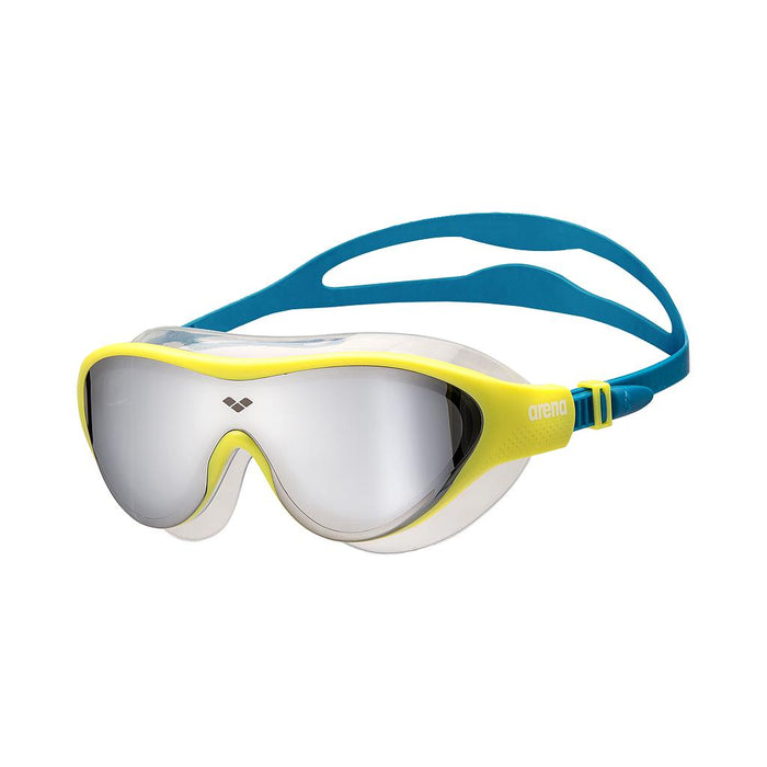 Arena Lentes Natacion Unisex Natacion The One Mask Jr Mr Silver Soft Green Blue Cos