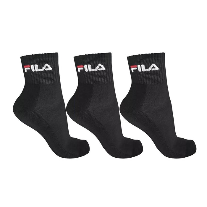 Fila Lifestyle Medias Unisex Tripack Cañoo Medio Negro