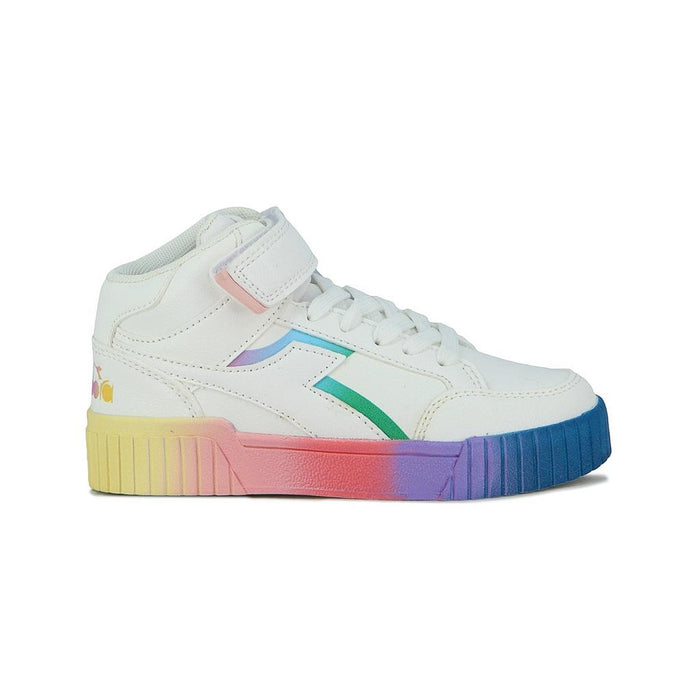 Diadora Lifestyle Niños Moda Bampu Hi K 1166 White Holographic