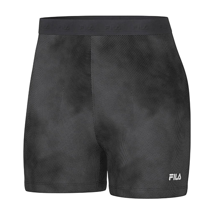 Fila Shorts Femenino Training Train Elastic V Gray Print
