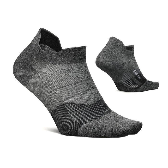 Feetures Medias Unisex Running Elite Ultra Light No Show Tab Gray